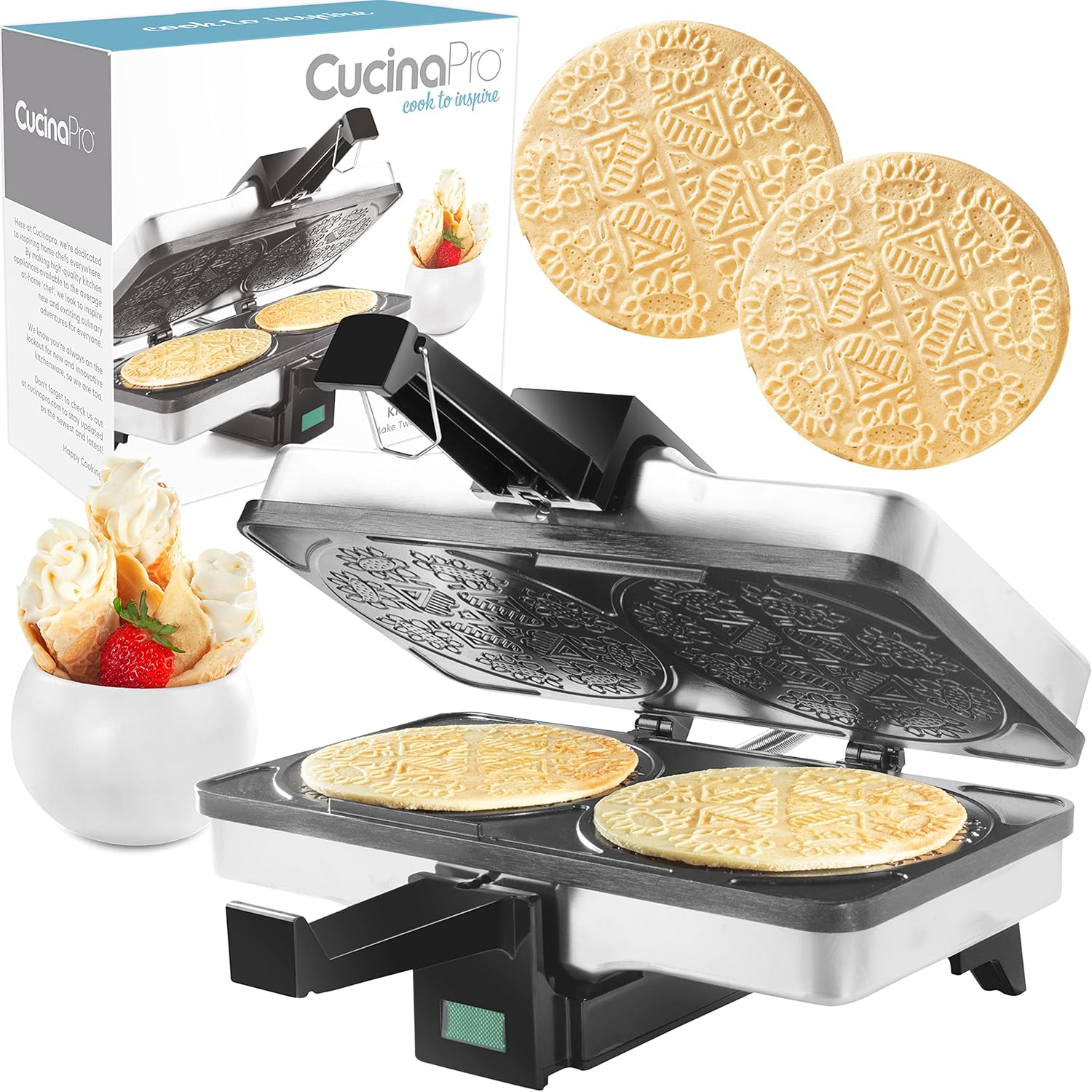 CucinaPro Krumkake Baker By Cucina Pro