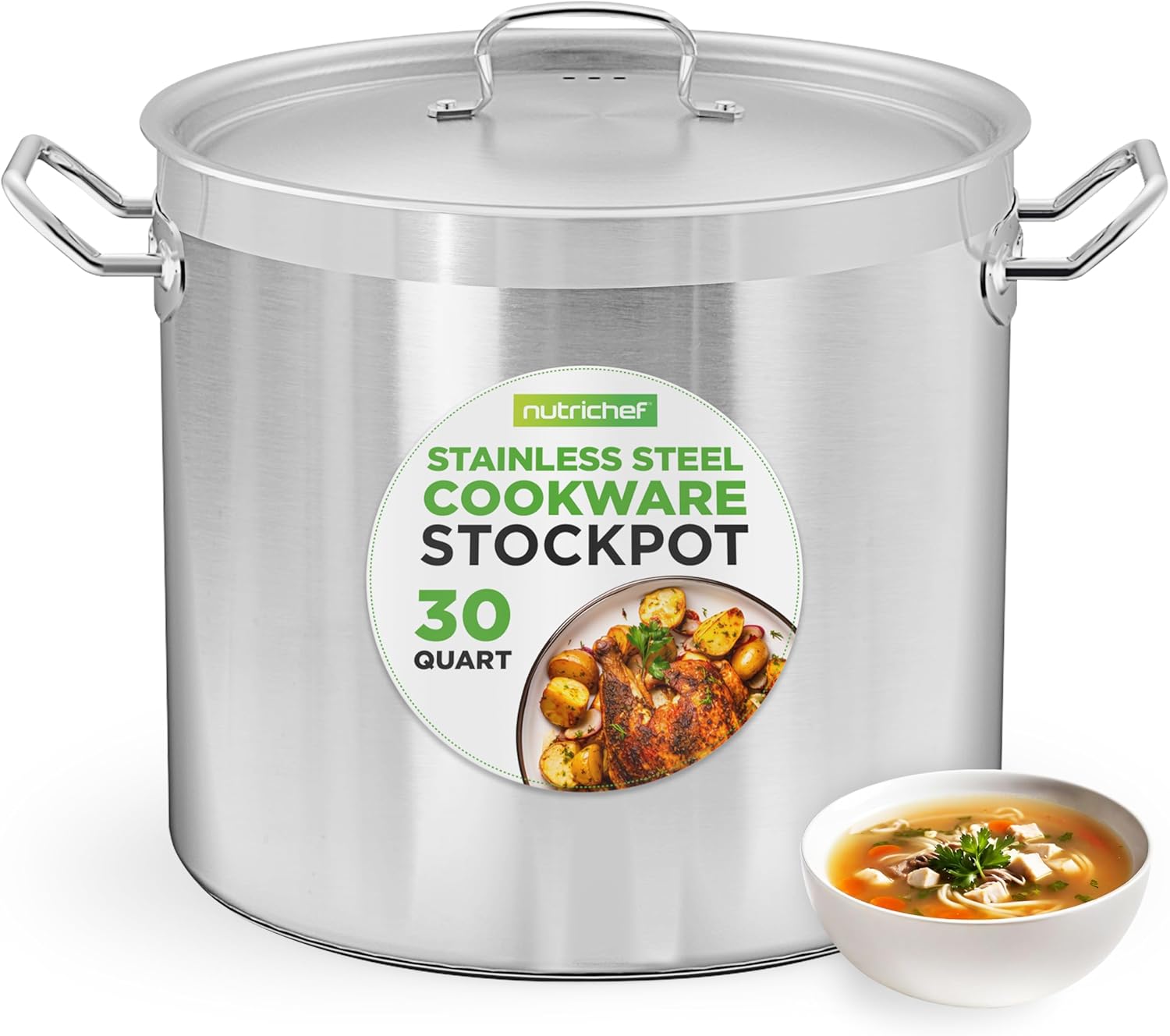 Nutrichef Stainless Steel Cookware Stockpot