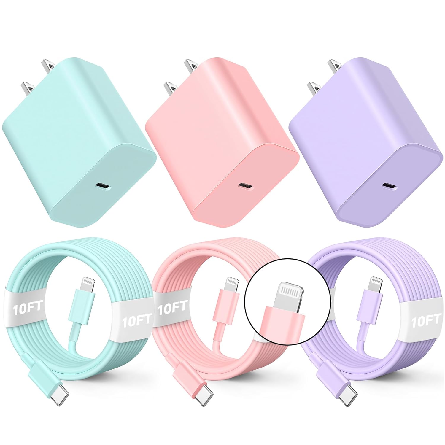 BUSFUL Compatible with iPhone Charger Fast Charging
