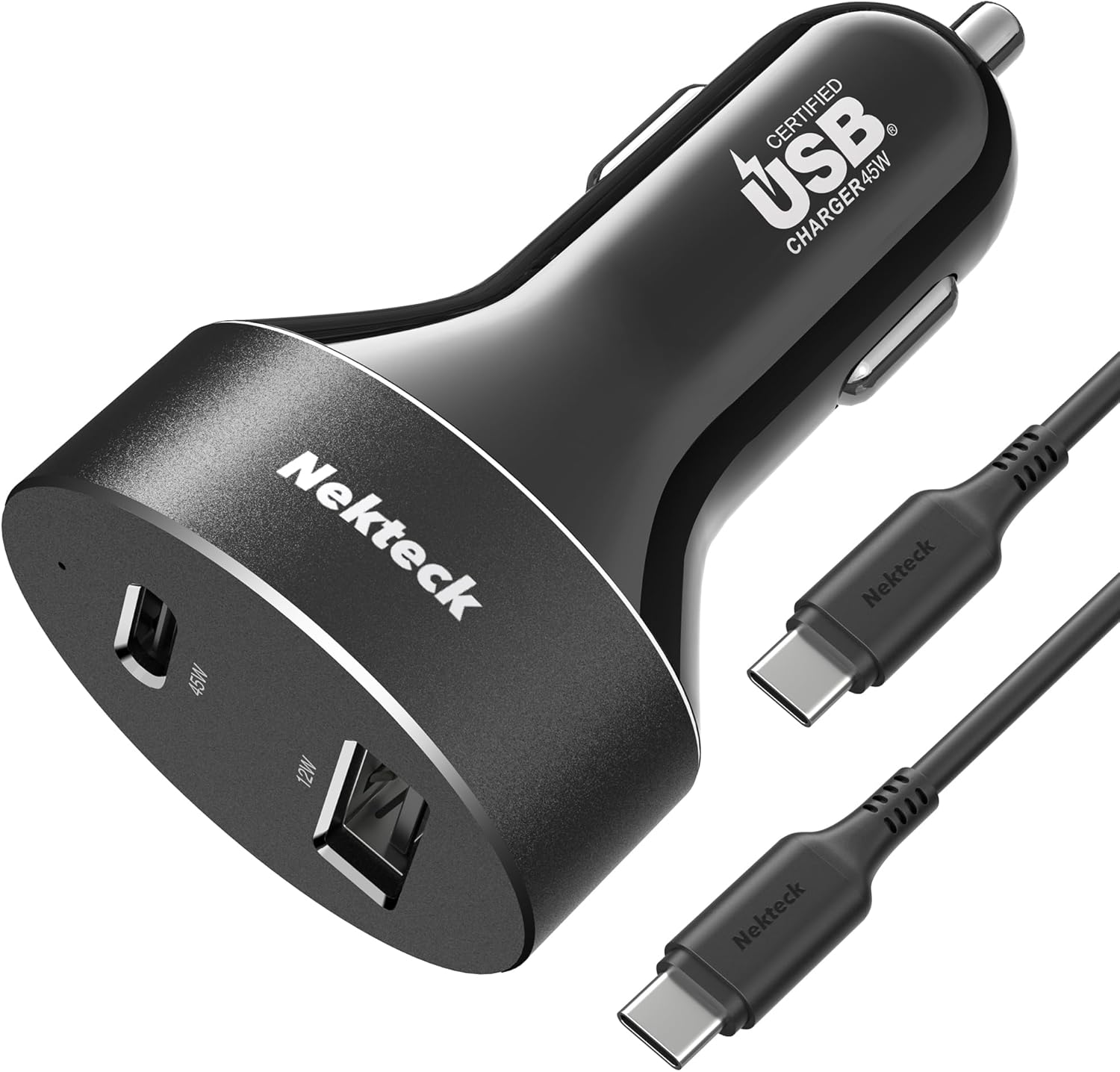 USB C Car Charger 45W, Nekteck USB-IF Certified Type C Fast Charger